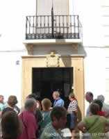 Tourist entering Don Bosco House Entrance