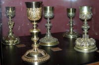 Beautiful Chalices on view in the Cathedral Museum