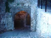The inside of the Portal Nou gateway, Dalt Vila